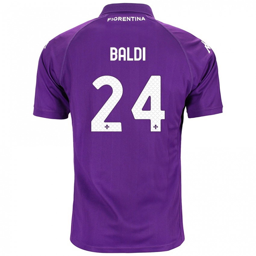 Niño Camiseta Rachele Baldi #24 Morado 1ª Equipación 2024/25 La Camisa Chile