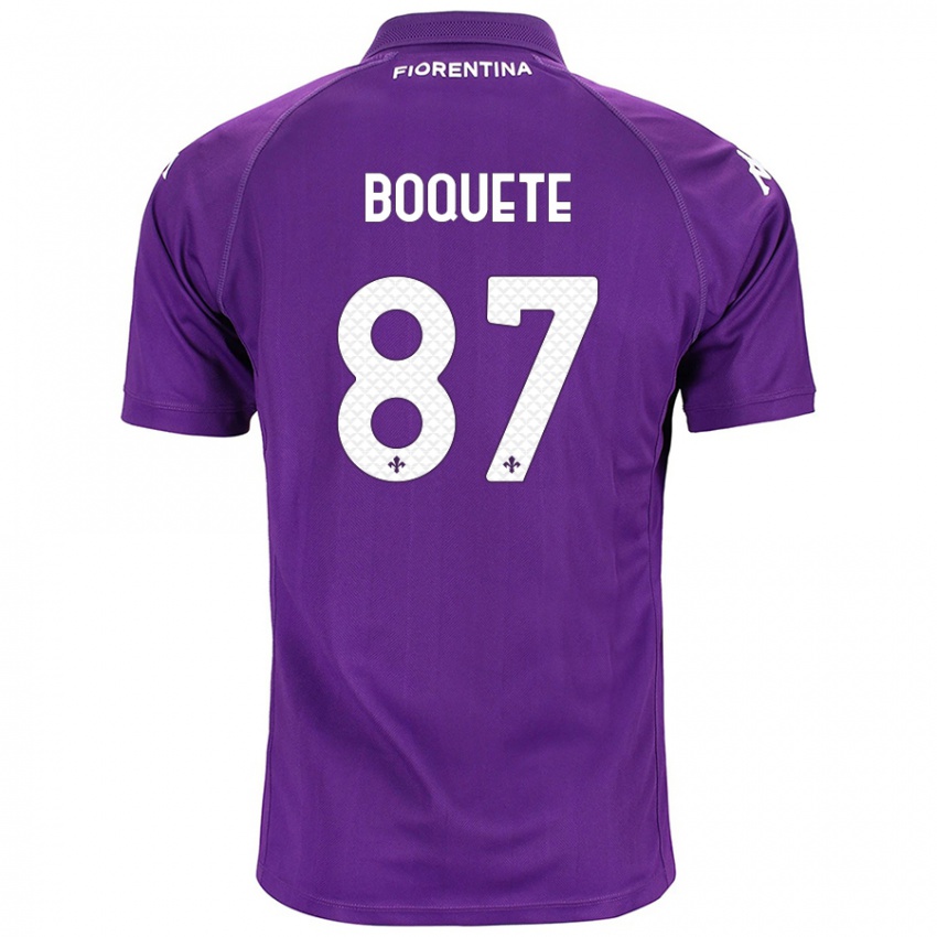 Niño Camiseta Veronica Boquete #87 Morado 1ª Equipación 2024/25 La Camisa Chile