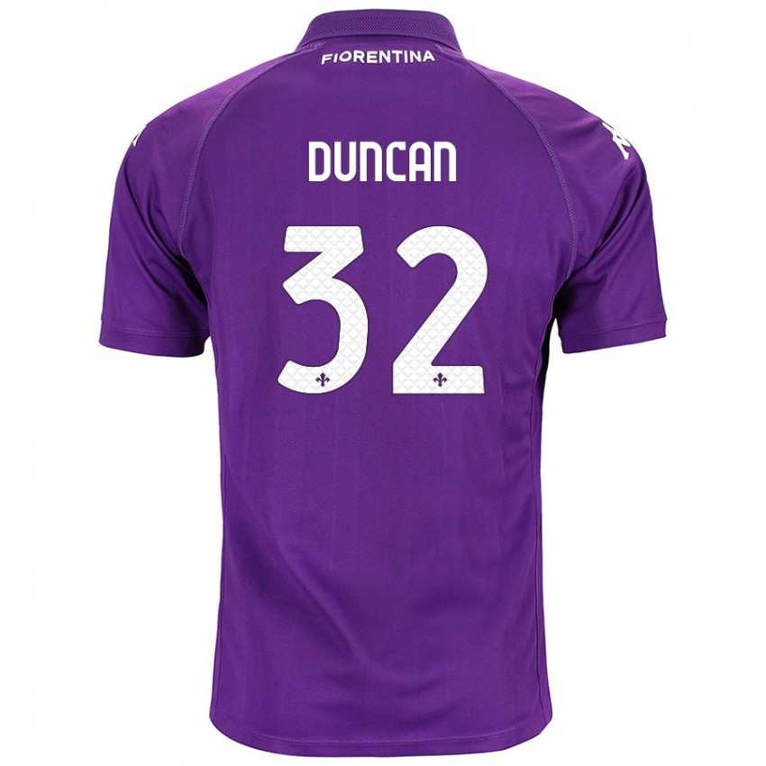 Niño Camiseta Alfred Duncan #32 Morado 1ª Equipación 2024/25 La Camisa Chile