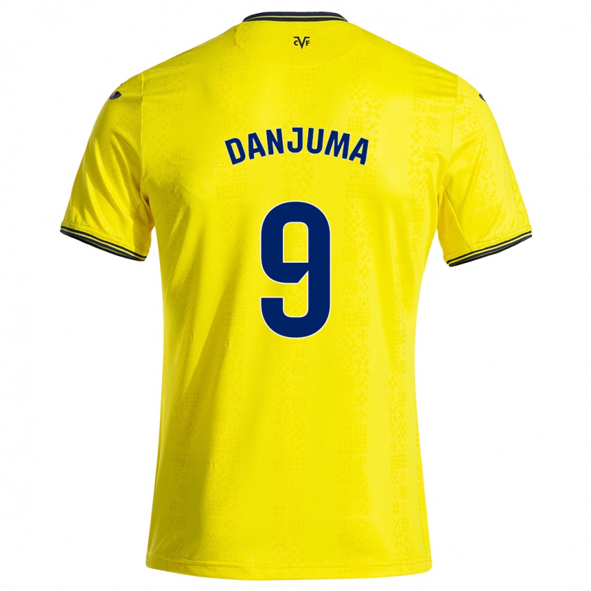 Niño Camiseta Arnaut Danjuma #9 Amarillo Negro 1ª Equipación 2024/25 La Camisa Chile