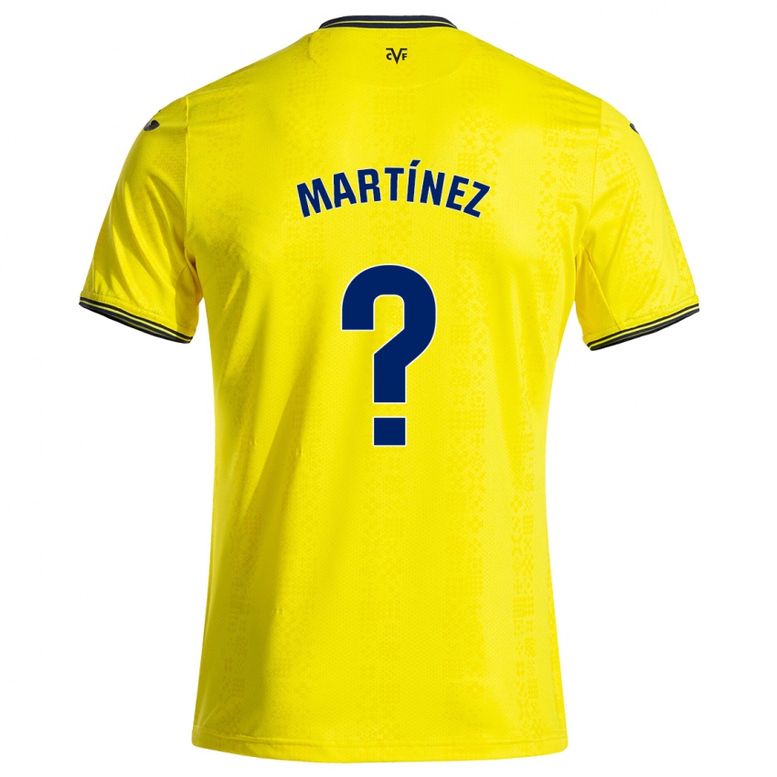 Niño Camiseta Enric Martínez #0 Amarillo Negro 1ª Equipación 2024/25 La Camisa Chile