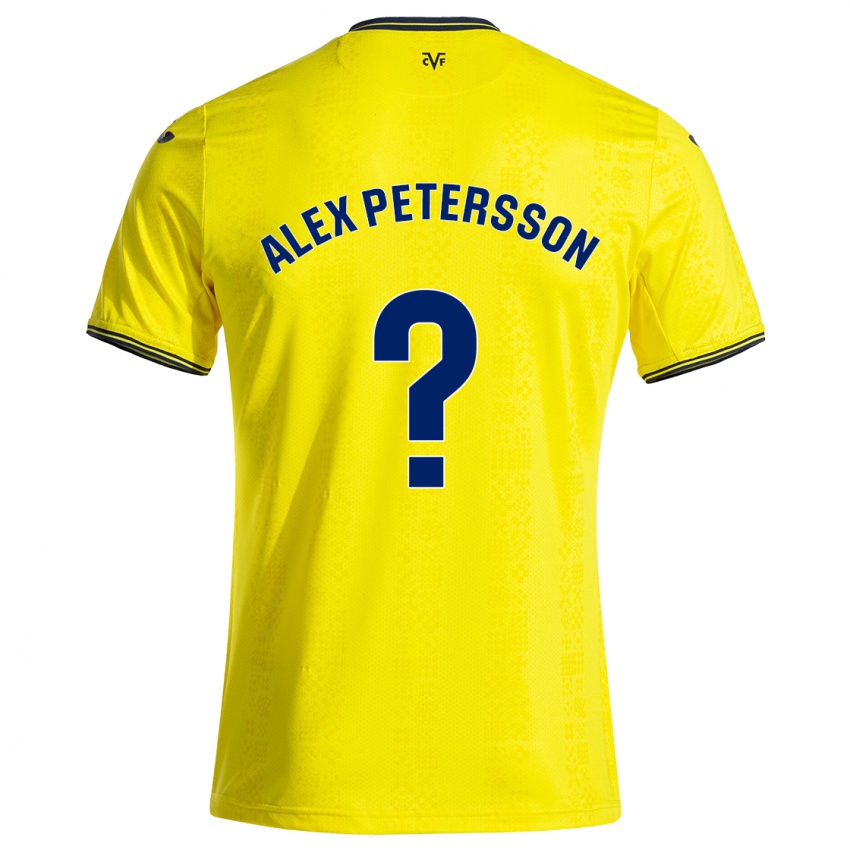 Niño Camiseta Max Alex Petersson #0 Amarillo Negro 1ª Equipación 2024/25 La Camisa Chile