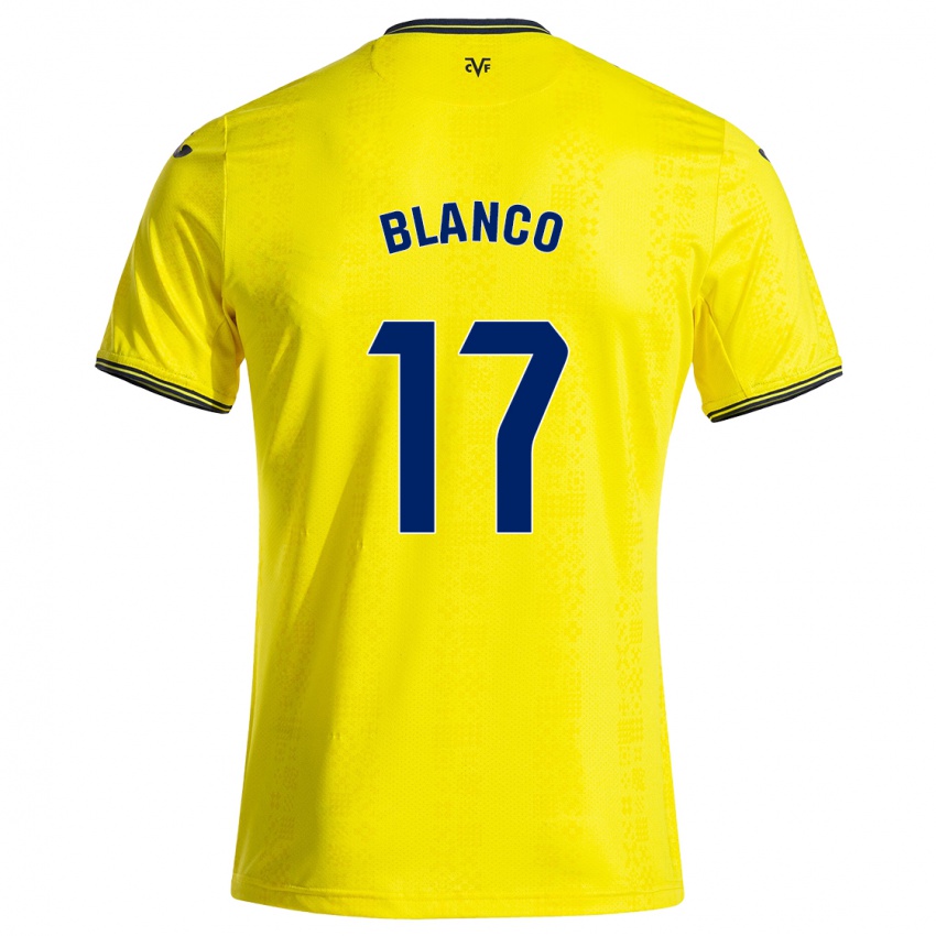 Niño Camiseta Fabio Blanco #17 Amarillo Negro 1ª Equipación 2024/25 La Camisa Chile