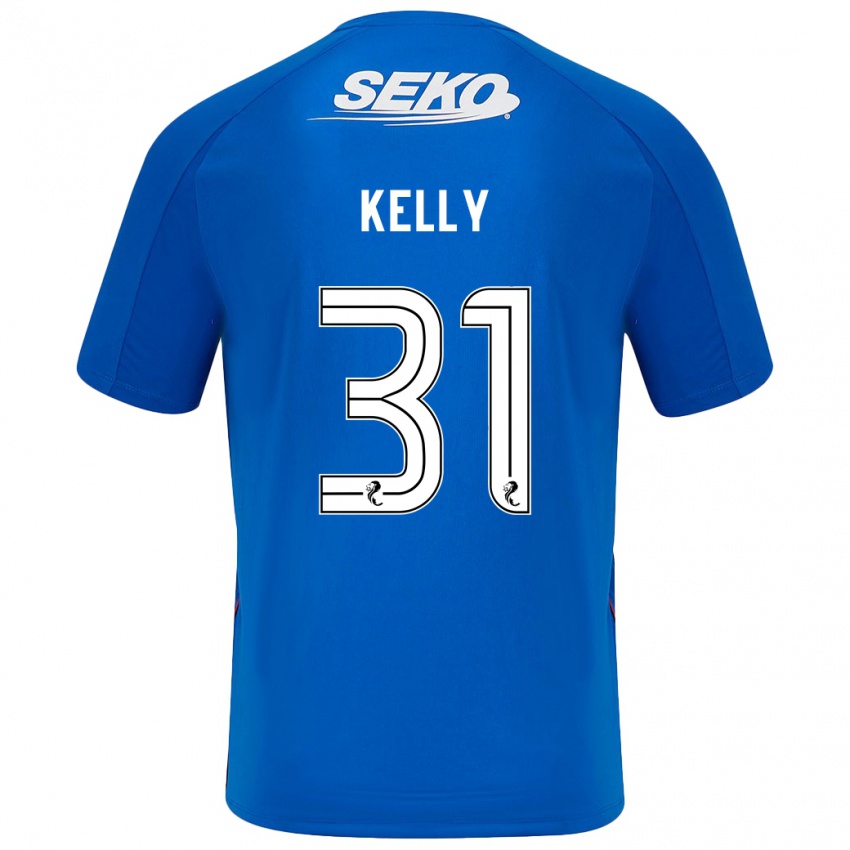 Niño Camiseta Liam Kelly #31 Azul Oscuro 1ª Equipación 2024/25 La Camisa Chile