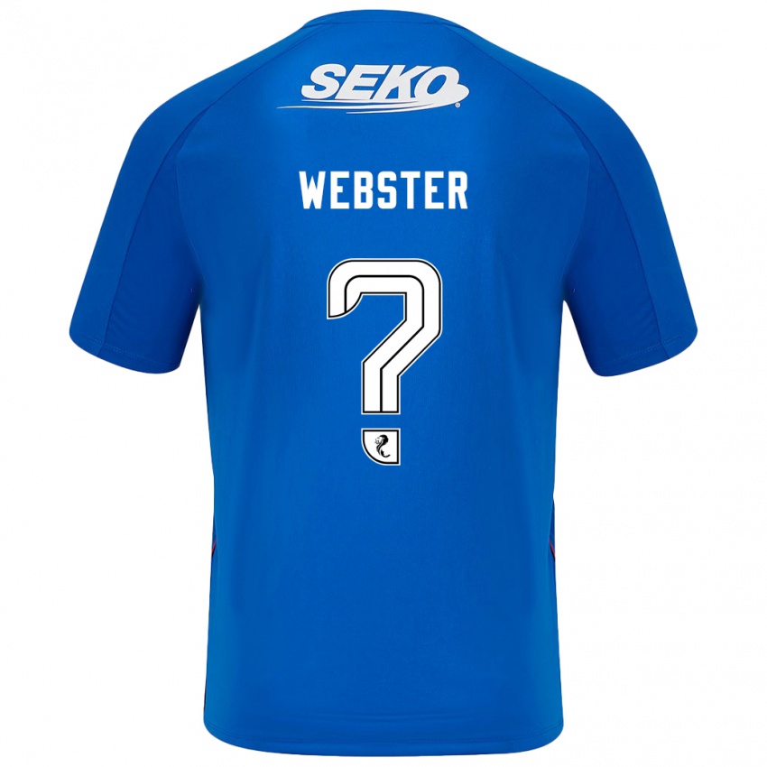 Niño Camiseta Kristian Webster #0 Azul Oscuro 1ª Equipación 2024/25 La Camisa Chile