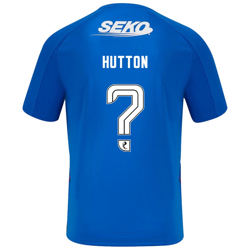 Niño Camiseta Zander Hutton #0 Azul Oscuro 1ª Equipación 2024/25 La Camisa Chile