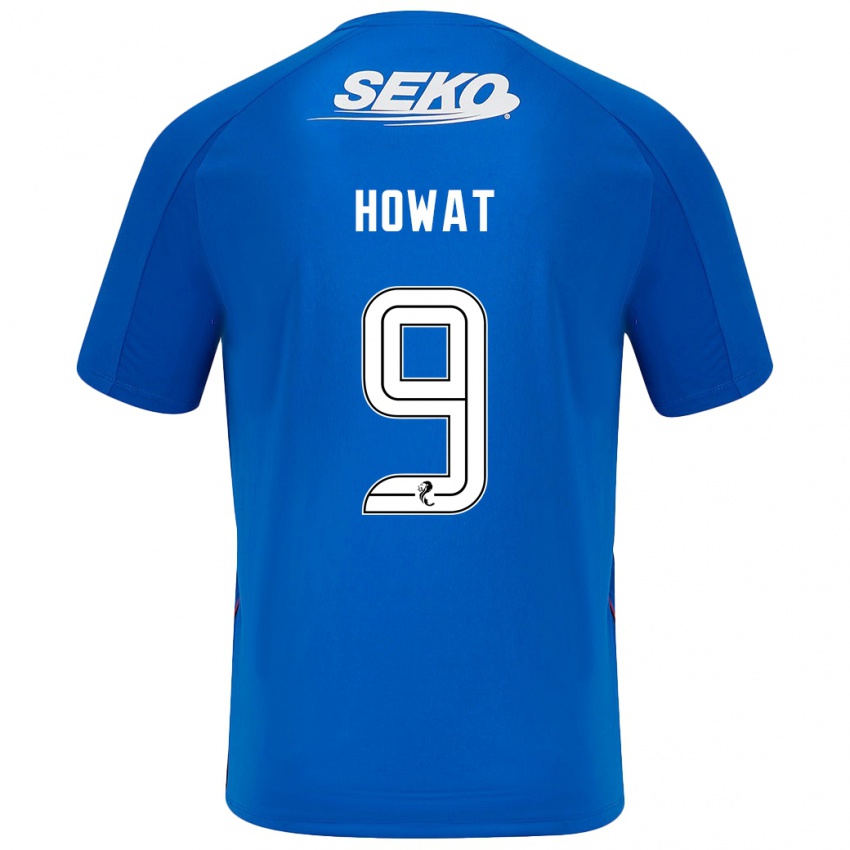 Niño Camiseta Kirsty Howat #9 Azul Oscuro 1ª Equipación 2024/25 La Camisa Chile