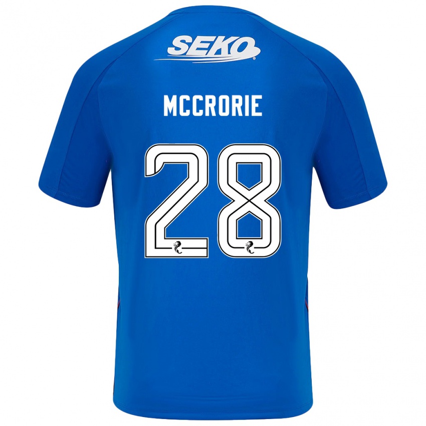 Niño Camiseta Robby Mccrorie #28 Azul Oscuro 1ª Equipación 2024/25 La Camisa Chile