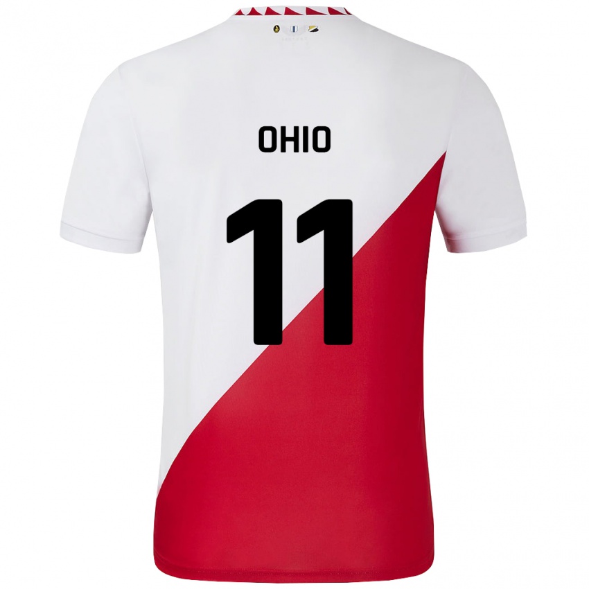 Niño Camiseta Noah Ohio #11 Blanco Rojo 1ª Equipación 2024/25 La Camisa Chile