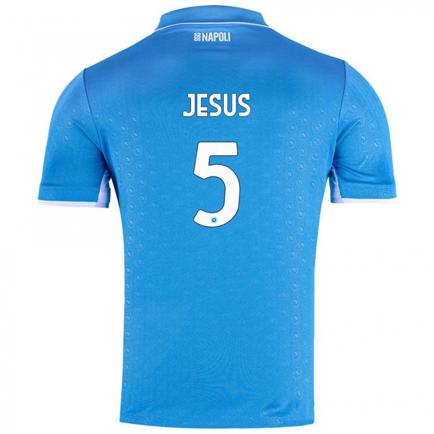 Niño Camiseta Juan Jesus #5 Azul Cielo 1ª Equipación 2024/25 La Camisa Chile