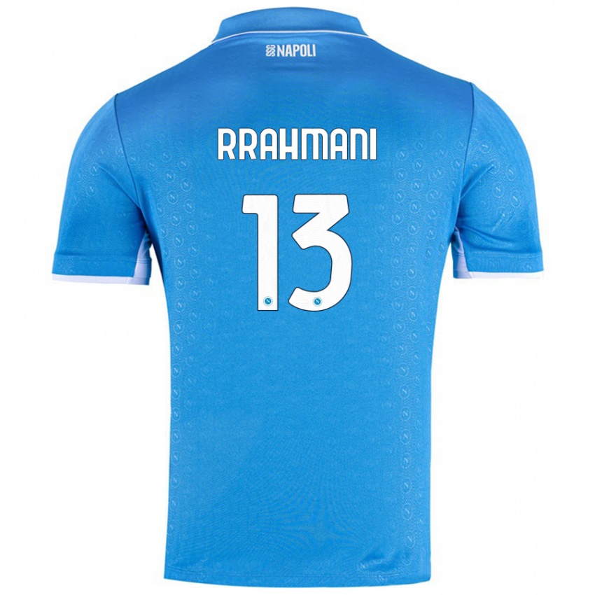 Niño Camiseta Amir Rrahmani #13 Azul Cielo 1ª Equipación 2024/25 La Camisa Chile