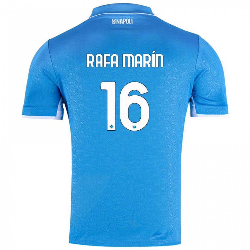 Niño Camiseta Rafa Marín #16 Azul Cielo 1ª Equipación 2024/25 La Camisa Chile