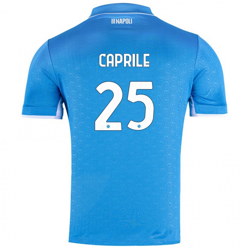 Niño Camiseta Elia Caprile #25 Azul Cielo 1ª Equipación 2024/25 La Camisa Chile