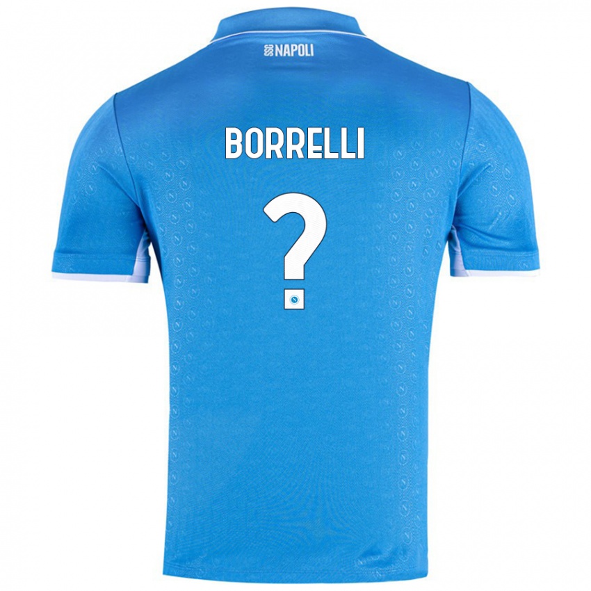 Niño Camiseta Ciro Borrelli #0 Azul Cielo 1ª Equipación 2024/25 La Camisa Chile