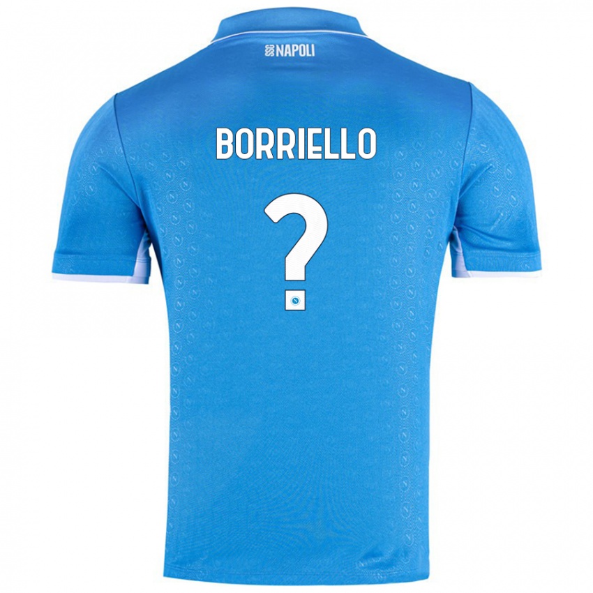 Niño Camiseta Salvatore Borriello #0 Azul Cielo 1ª Equipación 2024/25 La Camisa Chile