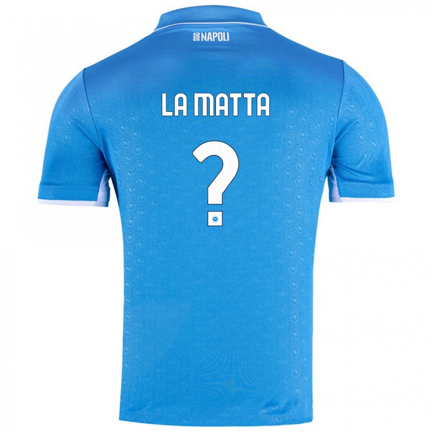 Niño Camiseta Manuel La Matta #0 Azul Cielo 1ª Equipación 2024/25 La Camisa Chile