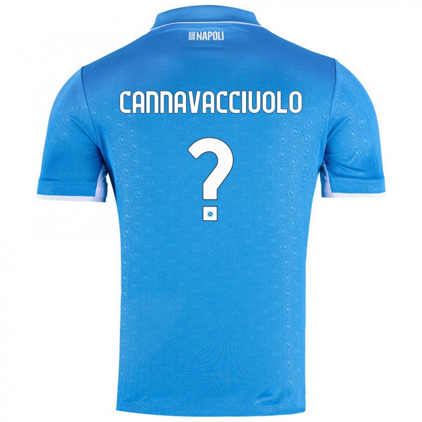 Niño Camiseta Luigi Pio Cannavacciuolo #0 Azul Cielo 1ª Equipación 2024/25 La Camisa Chile