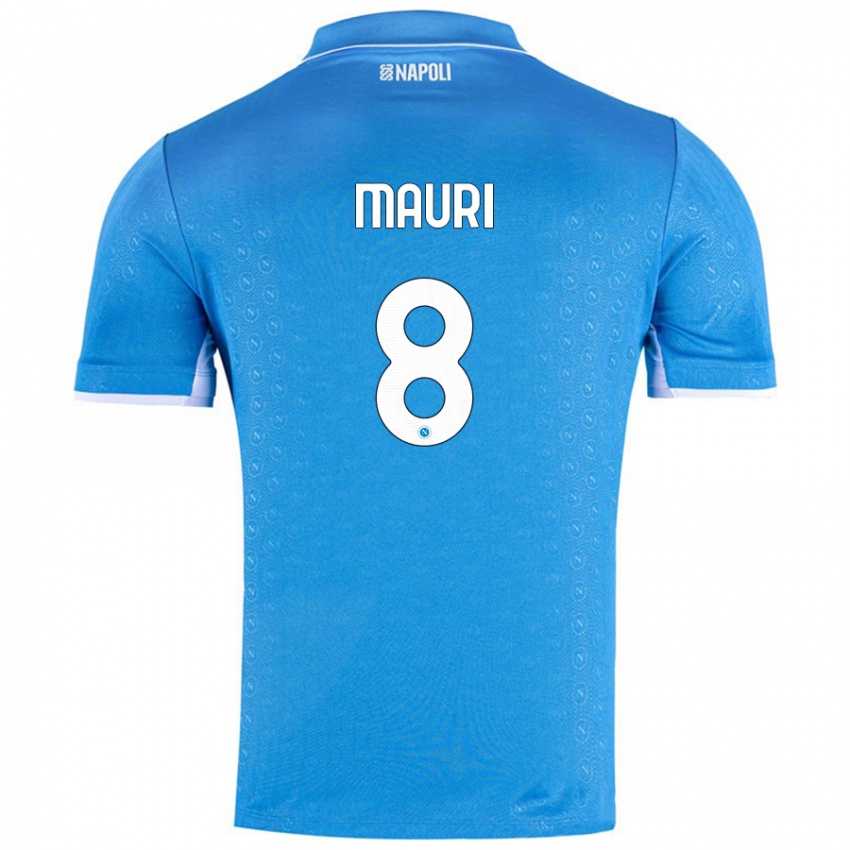 Niño Camiseta Claudia Mauri #8 Azul Cielo 1ª Equipación 2024/25 La Camisa Chile