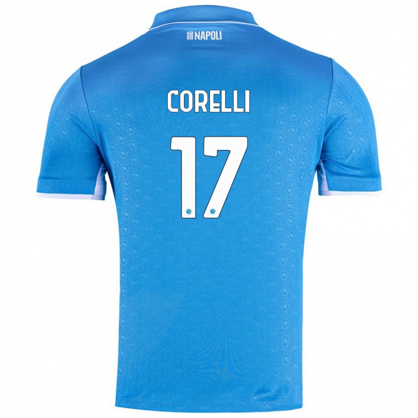 Niño Camiseta Alice Corelli #17 Azul Cielo 1ª Equipación 2024/25 La Camisa Chile