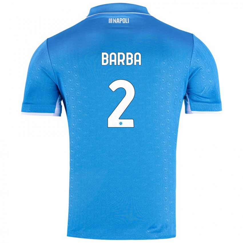 Niño Camiseta Benedetto Barba #2 Azul Cielo 1ª Equipación 2024/25 La Camisa Chile