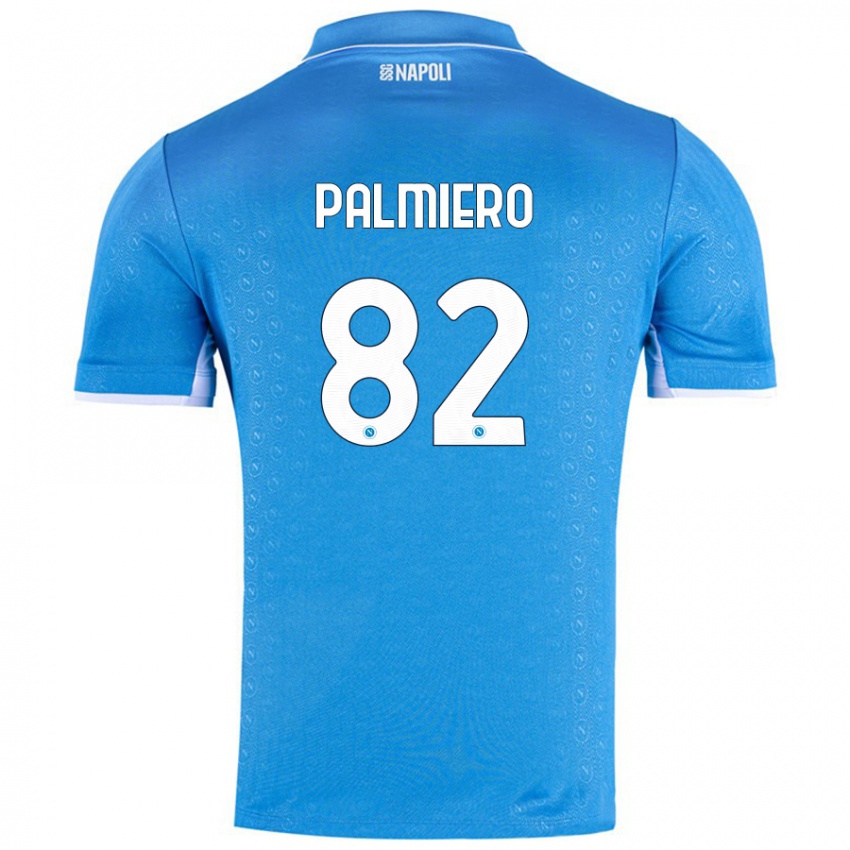 Niño Camiseta Luca Palmiero #82 Azul Cielo 1ª Equipación 2024/25 La Camisa Chile