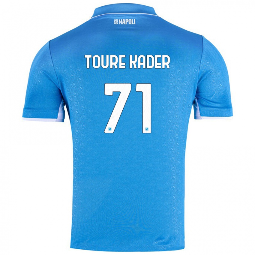 Niño Camiseta Aziz Toure Kader #71 Azul Cielo 1ª Equipación 2024/25 La Camisa Chile