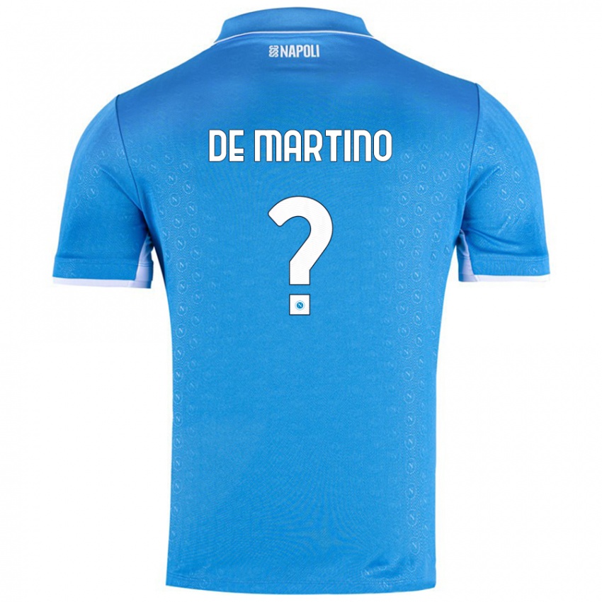 Niño Camiseta Enrico Pio De Martino #0 Azul Cielo 1ª Equipación 2024/25 La Camisa Chile