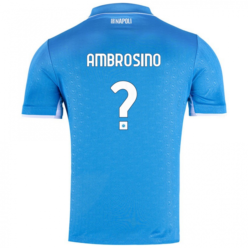 Niño Camiseta Ambrosino #0 Azul Cielo 1ª Equipación 2024/25 La Camisa Chile