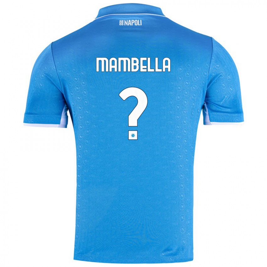 Niño Camiseta Andrea Mambella #0 Azul Cielo 1ª Equipación 2024/25 La Camisa Chile