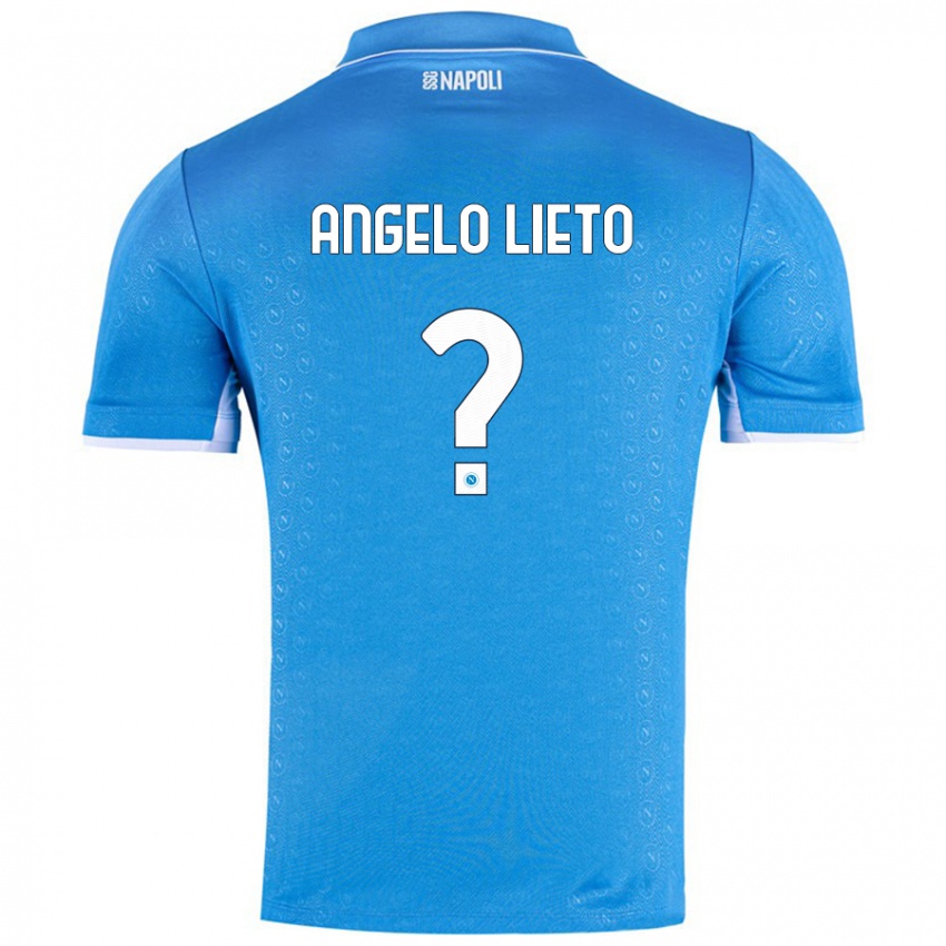 Niño Camiseta Angelo Lieto #0 Azul Cielo 1ª Equipación 2024/25 La Camisa Chile