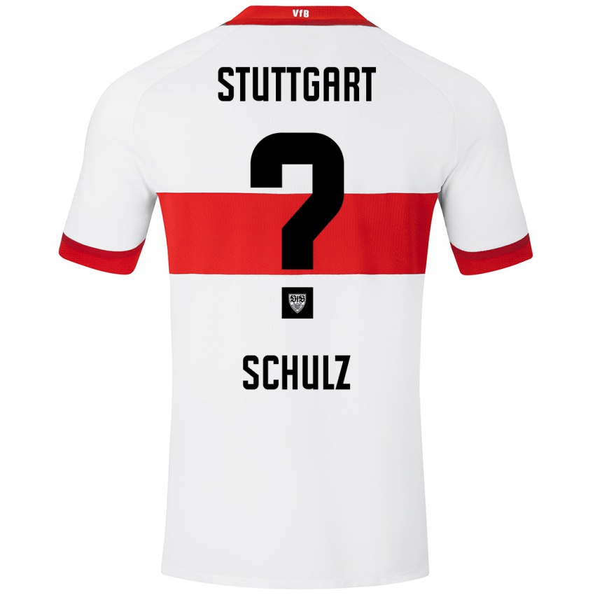 Niño Camiseta Tim Schulz #0 Blanco Rojo 1ª Equipación 2024/25 La Camisa Chile