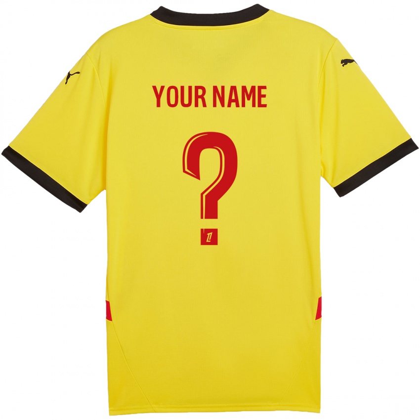 Niño Camiseta Ihren Namen #0 Amarillo Rojo 1ª Equipación 2024/25 La Camisa Chile