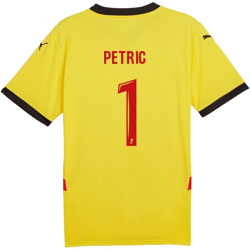 Niño Camiseta Denis Petric #1 Amarillo Rojo 1ª Equipación 2024/25 La Camisa Chile