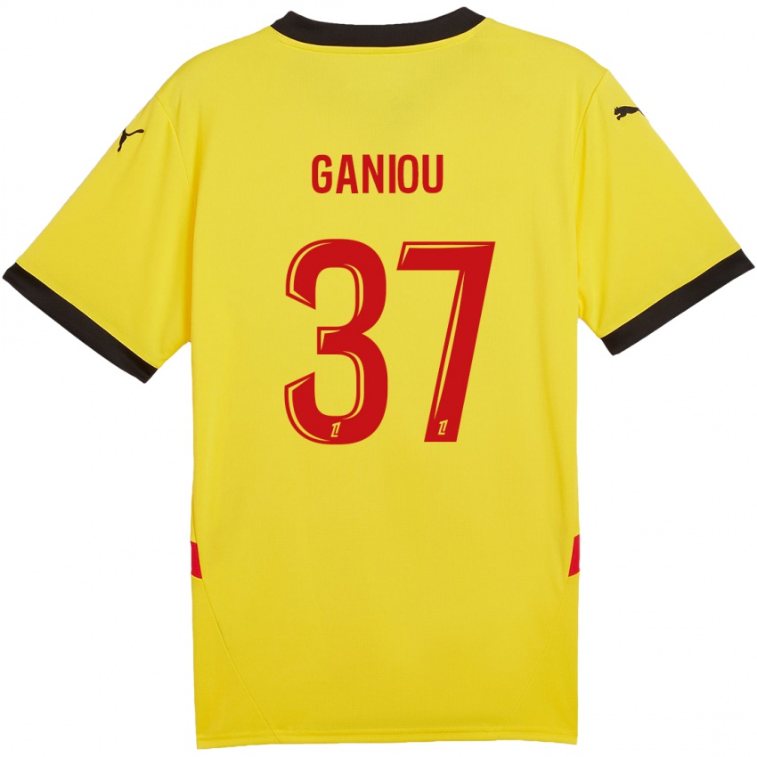 Niño Camiseta Ismaëlo Ganiou #37 Amarillo Rojo 1ª Equipación 2024/25 La Camisa Chile