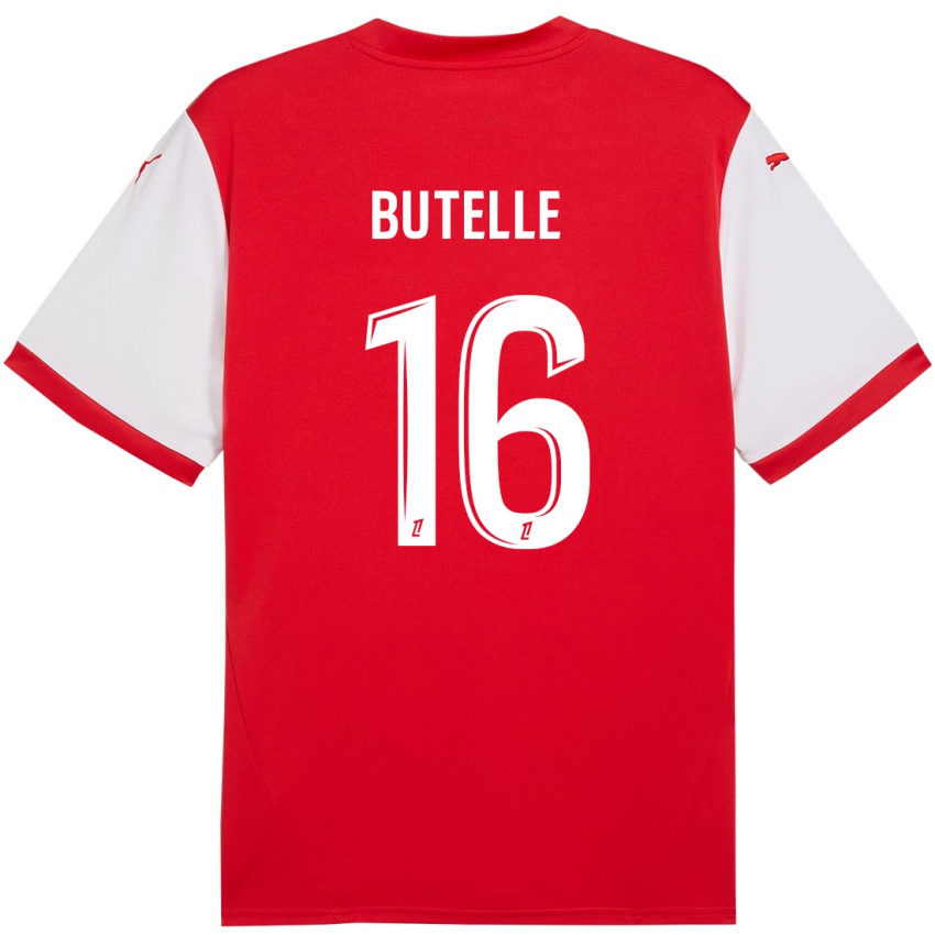 Niño Camiseta Ludovic Butelle #16 Rojo Blanco 1ª Equipación 2024/25 La Camisa Chile