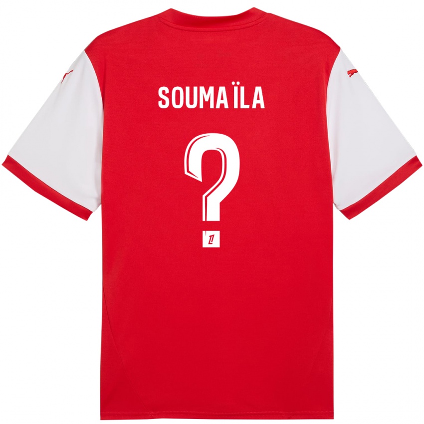 Niño Camiseta Soumaïla Sylla #0 Rojo Blanco 1ª Equipación 2024/25 La Camisa Chile