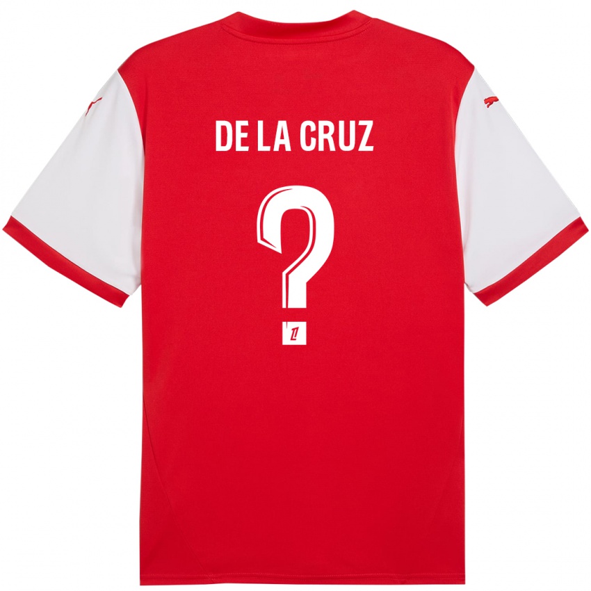 Niño Camiseta Maiky De La Cruz #0 Rojo Blanco 1ª Equipación 2024/25 La Camisa Chile