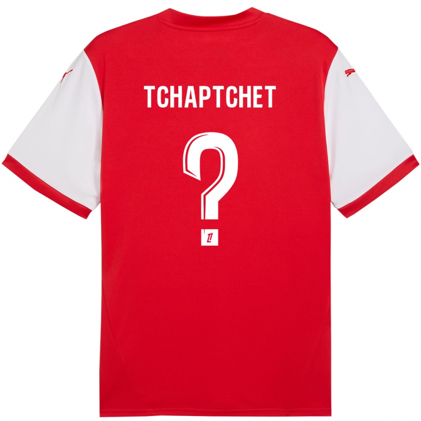 Niño Camiseta Arthur Tchaptchet #0 Rojo Blanco 1ª Equipación 2024/25 La Camisa Chile