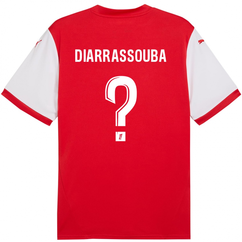 Niño Camiseta Tidiane Diarrassouba #0 Rojo Blanco 1ª Equipación 2024/25 La Camisa Chile