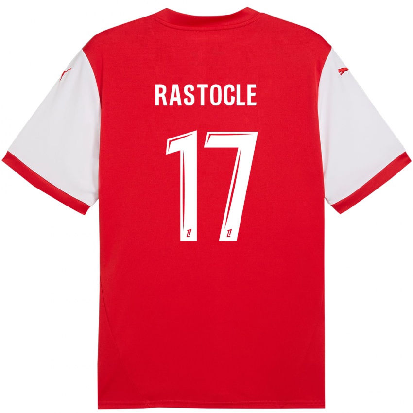 Niño Camiseta Jade Rastocle #17 Rojo Blanco 1ª Equipación 2024/25 La Camisa Chile