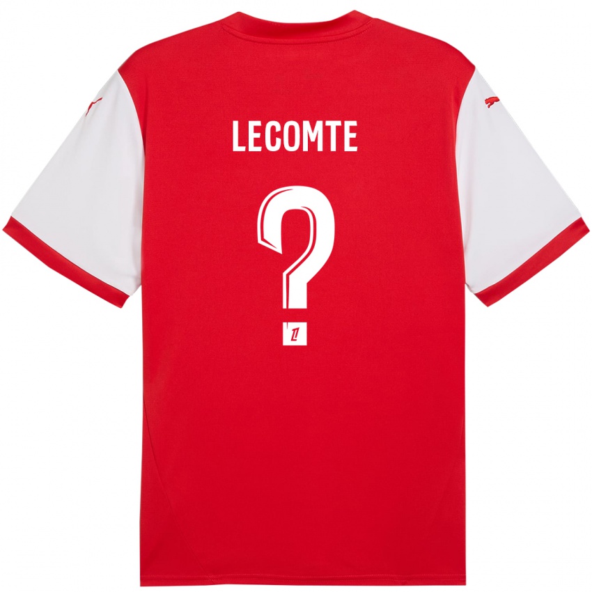 Niño Camiseta Benjamin Lecomte #0 Rojo Blanco 1ª Equipación 2024/25 La Camisa Chile