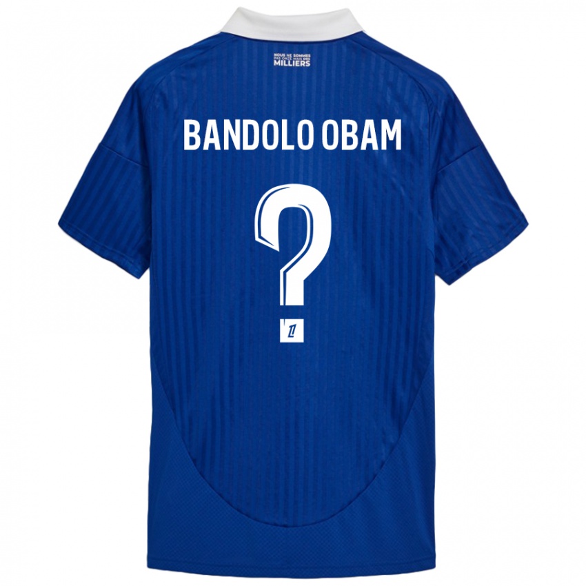 Niño Camiseta Randy Bandolo Obam #0 Azul Blanco 1ª Equipación 2024/25 La Camisa Chile