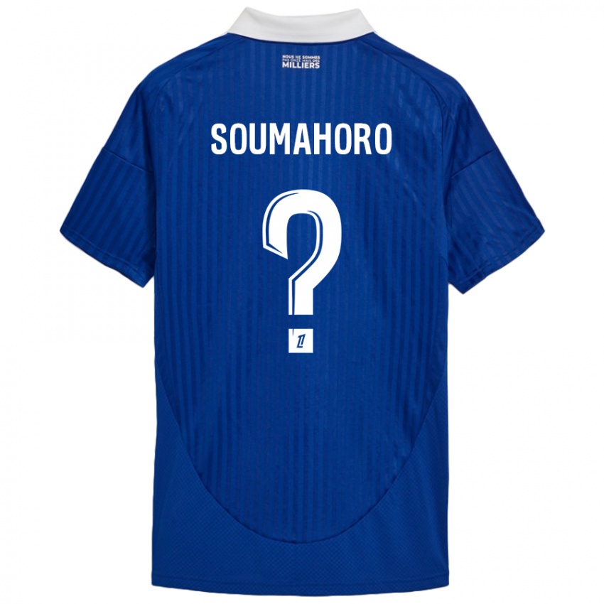 Niño Camiseta Mohamed Soumahoro #0 Azul Blanco 1ª Equipación 2024/25 La Camisa Chile