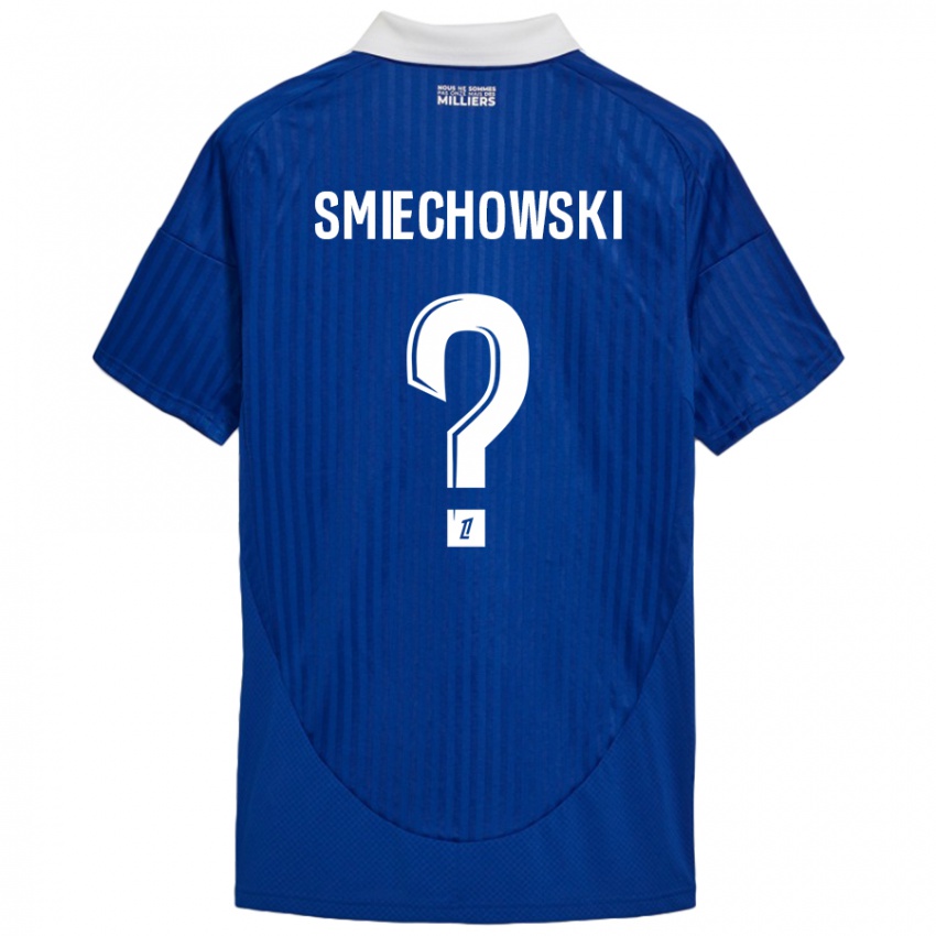 Niño Camiseta Artur Smiechowski #0 Azul Blanco 1ª Equipación 2024/25 La Camisa Chile