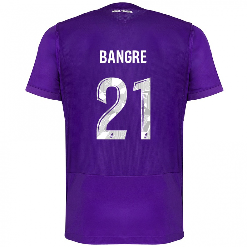 Niño Camiseta Mamady Bangré #21 Morado Blanco 1ª Equipación 2024/25 La Camisa Chile