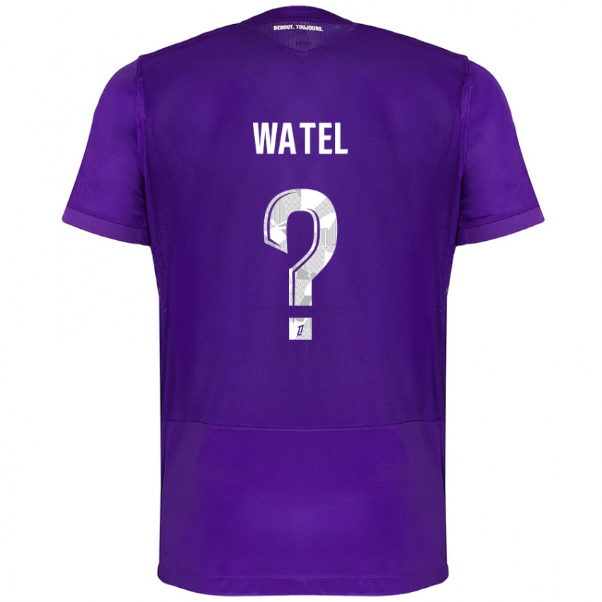 Niño Camiseta Kylian Watel #0 Morado Blanco 1ª Equipación 2024/25 La Camisa Chile