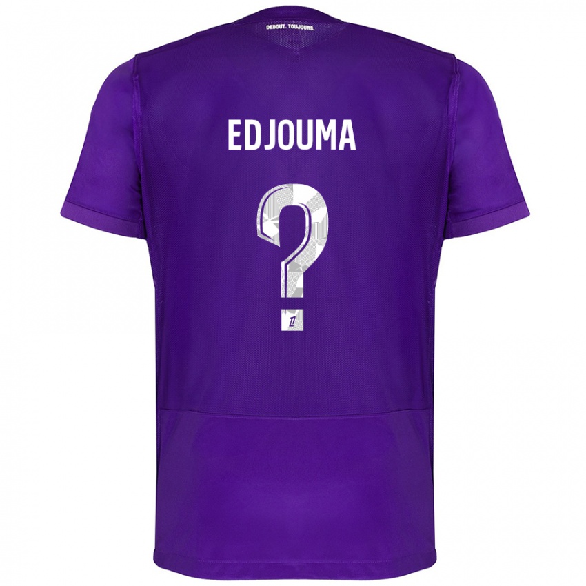 Niño Camiseta Noah Edjouma #0 Morado Blanco 1ª Equipación 2024/25 La Camisa Chile