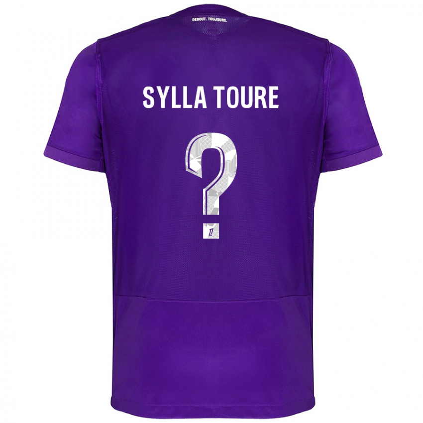 Niño Camiseta Ismael Sylla Touré #0 Morado Blanco 1ª Equipación 2024/25 La Camisa Chile