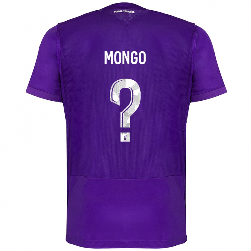 Niño Camiseta Pierre-Wyatt Mongo #0 Morado Blanco 1ª Equipación 2024/25 La Camisa Chile