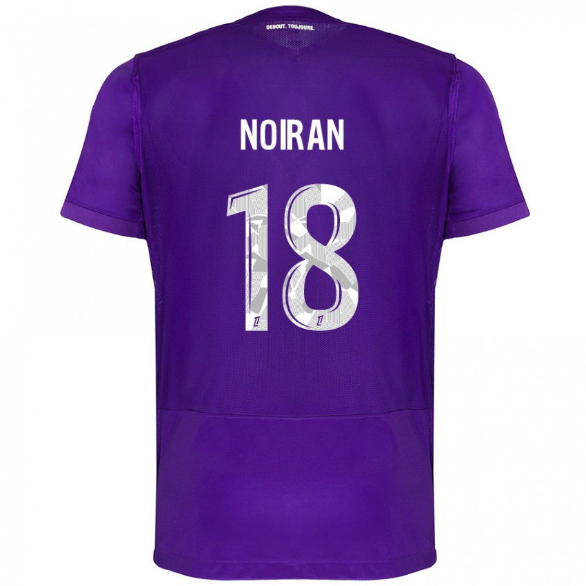 Niño Camiseta Clara Noiran #18 Morado Blanco 1ª Equipación 2024/25 La Camisa Chile